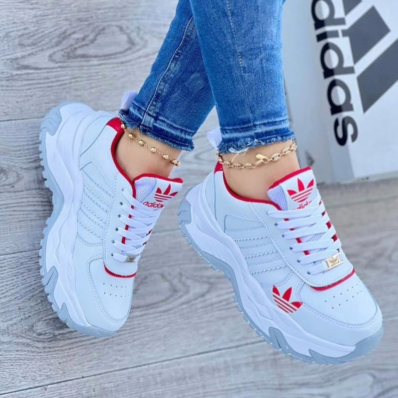 ADIDAS BLANCO ROJO - ¡ENVÍO GRATIS! 💎