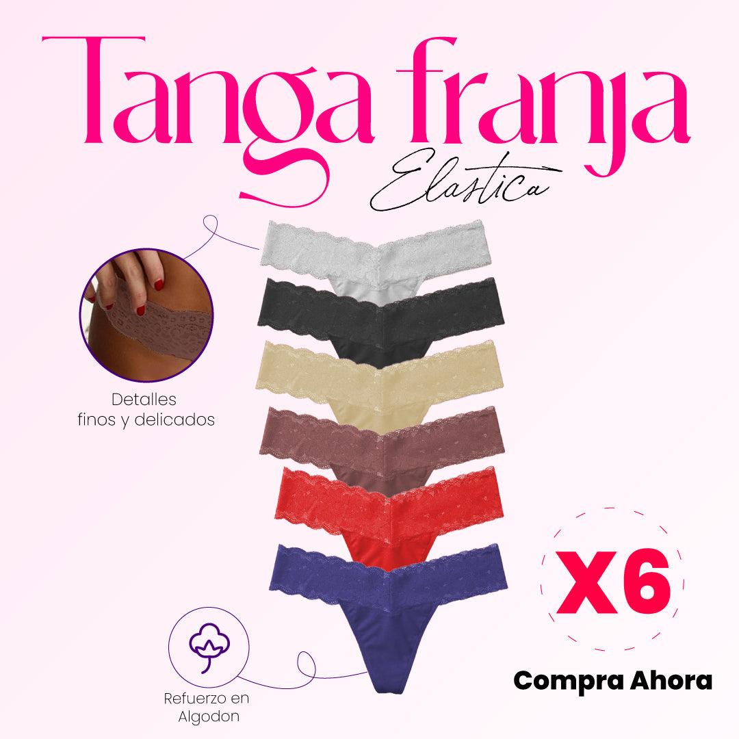 TANGA FRANJA ELASTICA PACKX6 - DISEÑOS - ElectroCity