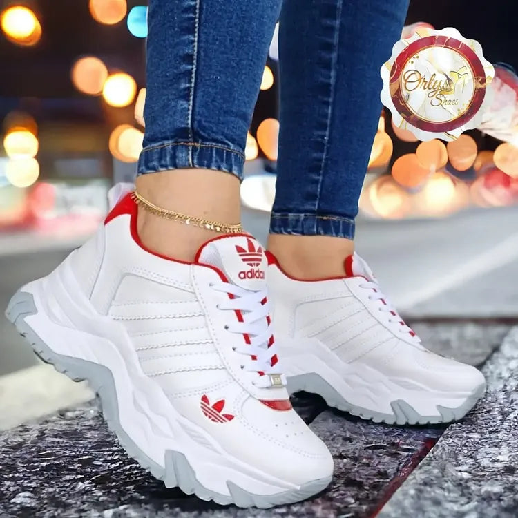 ADIDAS BLANCO ROJO - ¡ENVÍO GRATIS! 💎