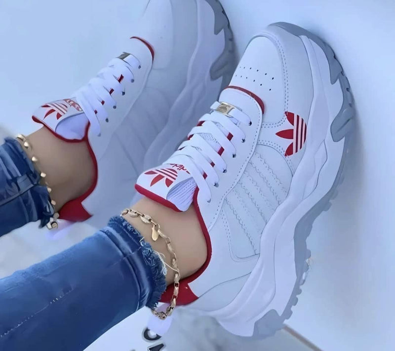 ADIDAS BLANCO ROJO - ¡ENVÍO GRATIS! 💎
