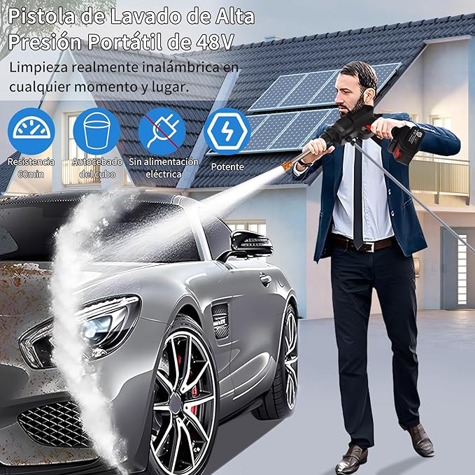 Hidrolavadora Portatil Con 2 Baterias + ¡ENVÍO GRATIS! ✨💎
