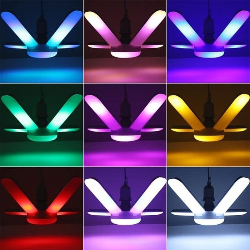 Bombillo con Apas Parlante Luces RGB